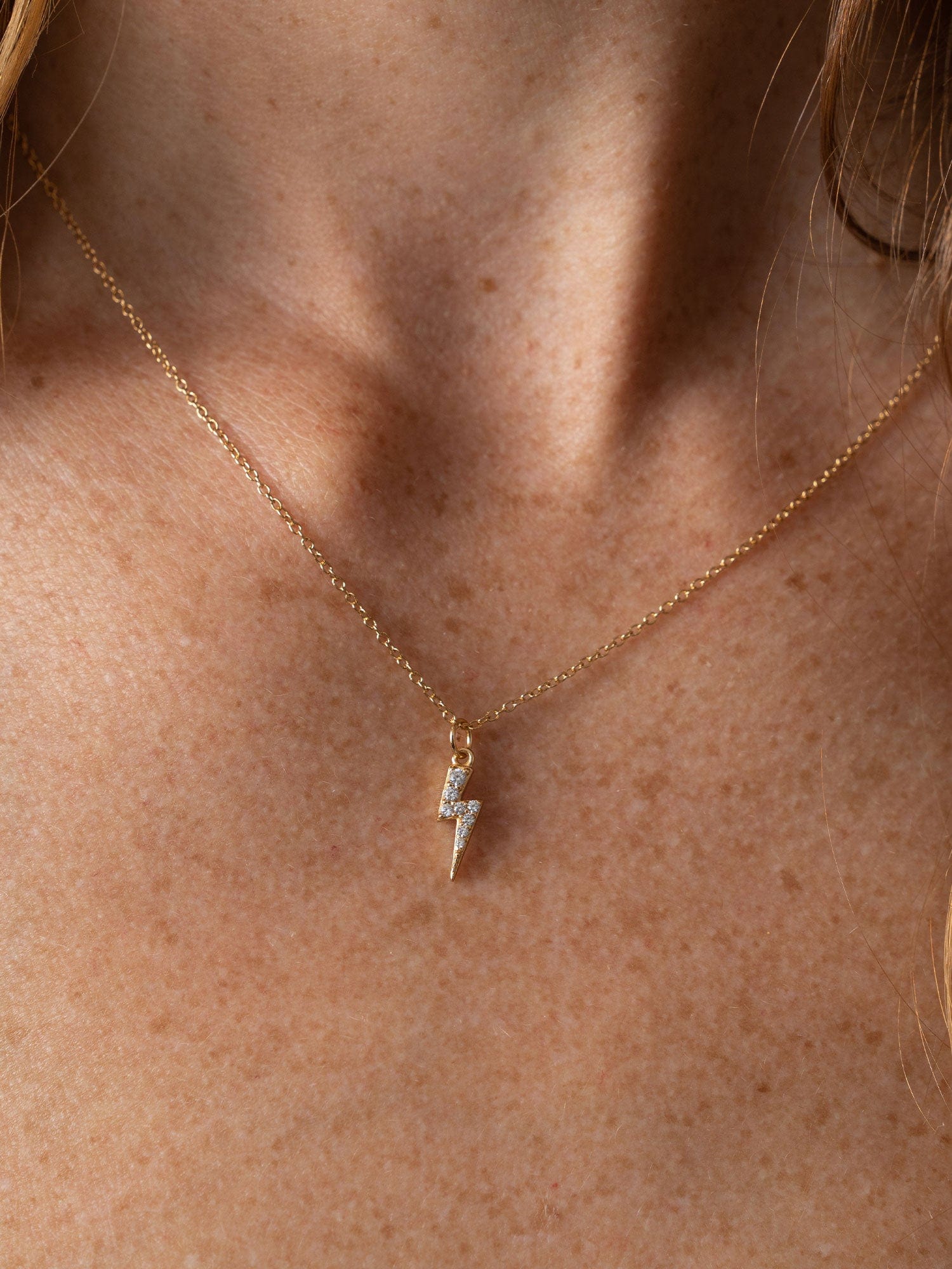 Astral Lightning Charm Necklace Gold - Women's Jewellery | Saint + Sofia® EU